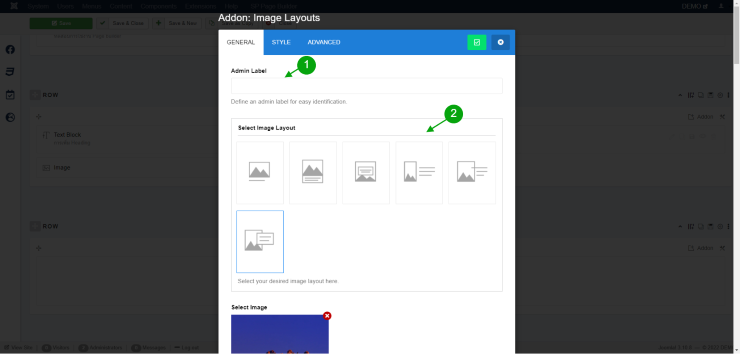 Image layout  เป็นกลุ่มรูปภาพที่อธิบายข้อความรูปภาพดังกล่าว